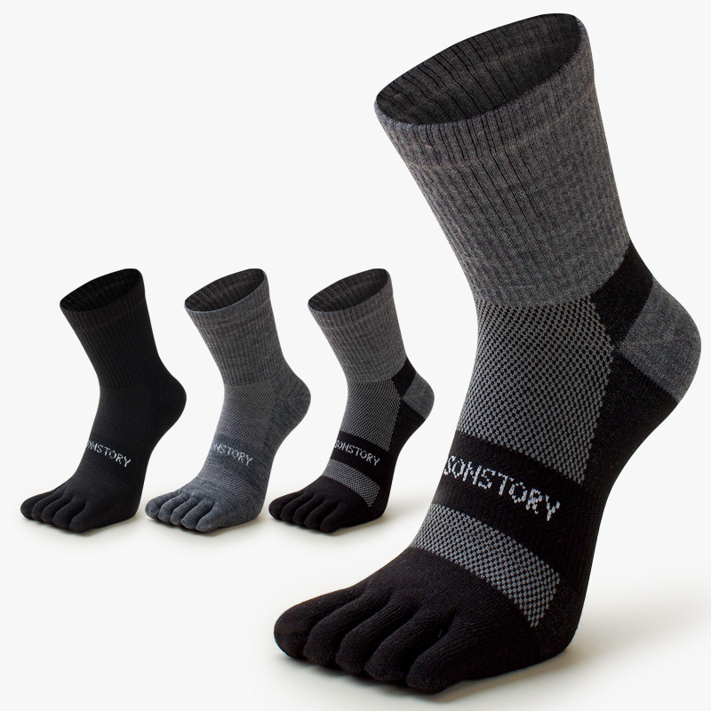 Toe Sock Split - 5 par grubej, ciepłej męskiej pięciopalcowej