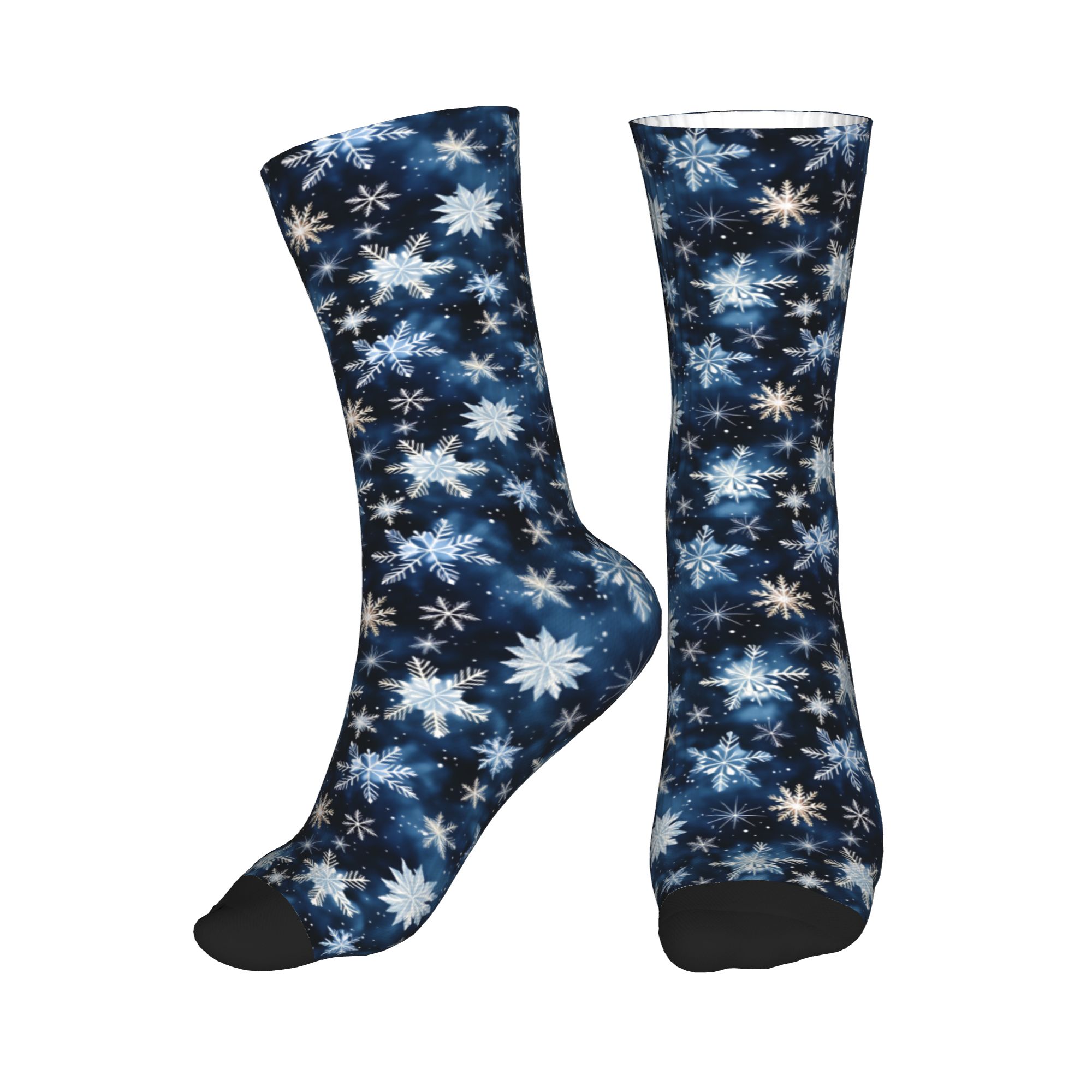 Dress Sock Men - Męskie skarpety załogowe w granatowy wzór