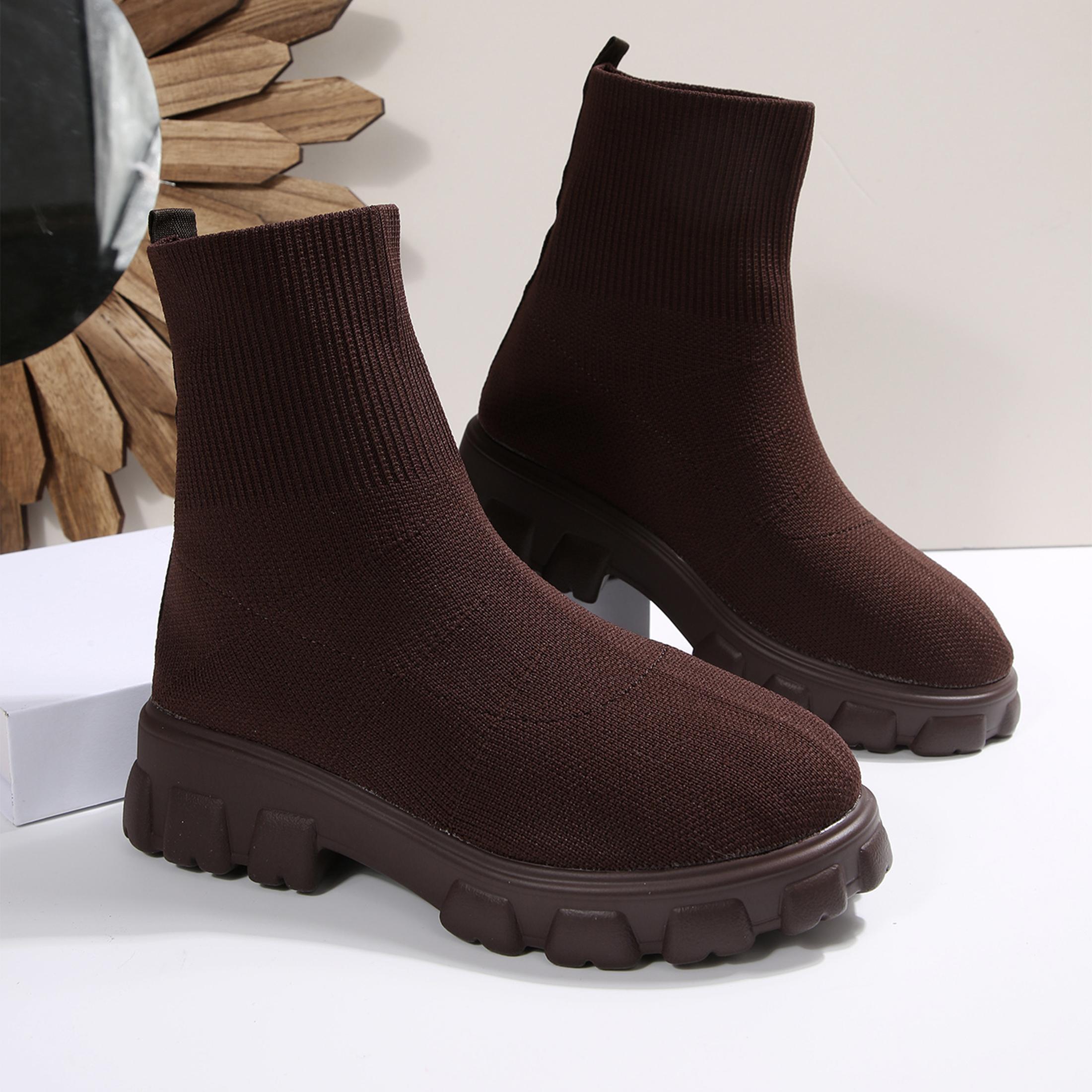 No Show Sock Women - Botki damskie wygodne z okrągłym noskiem,