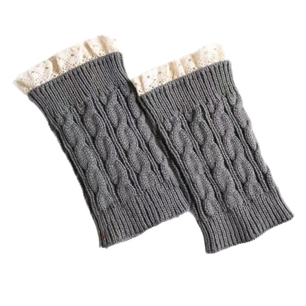 Boot Sock Slouchy - Damskie, dziergane ocieplacze na nogi w