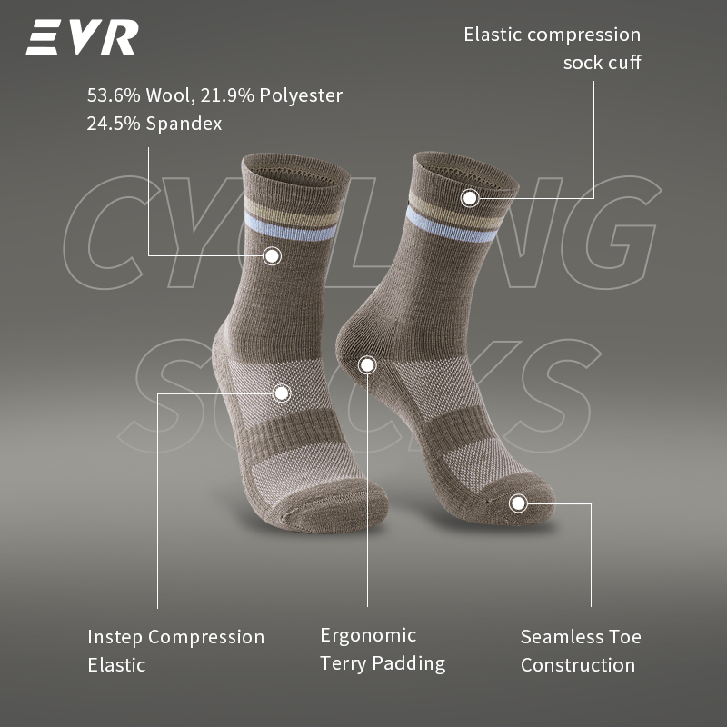 Skarpety rowerowe EVR z wełny  – Wool Hiking Sock recenzja i cena